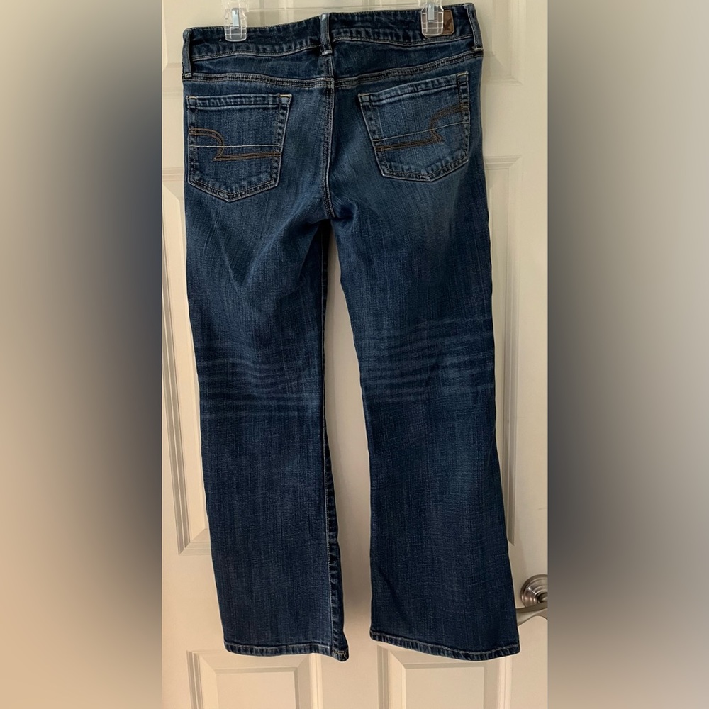 Women’s American Eagle Boyfriend stretch blue jeans, size 8 casual